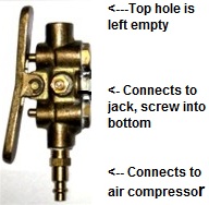 Control Air Valve For 10 Ton Barrel Jacks